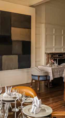 Garden View Restaurant Artwork Geometric