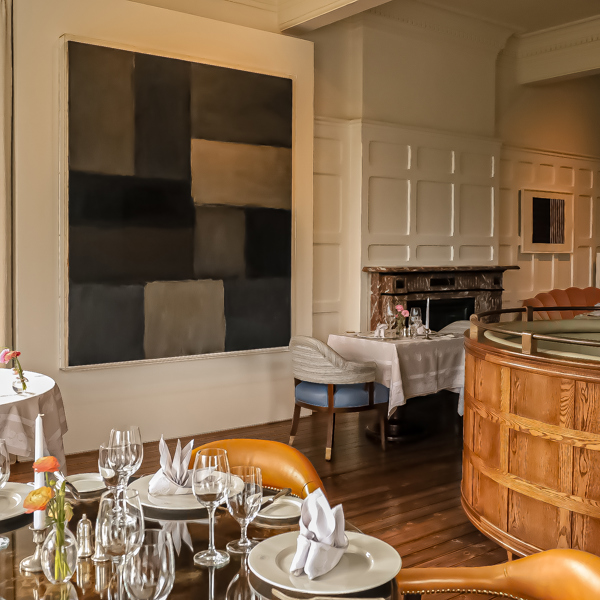 Garden View Restaurant Artwork Geometric